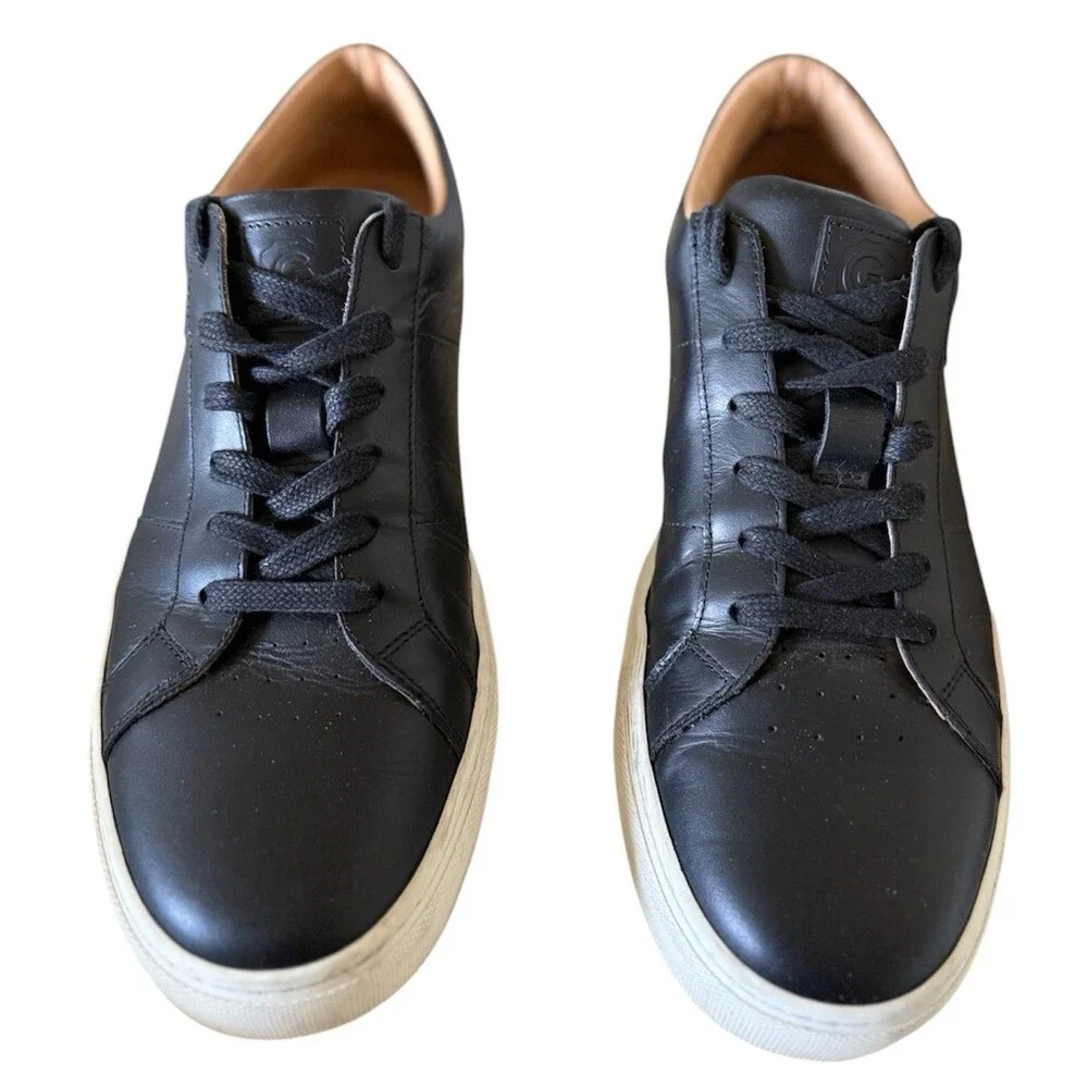 Greats Brooklyn Royale Black Leather Lace Up Low Top Sneakers Men’s Size 10